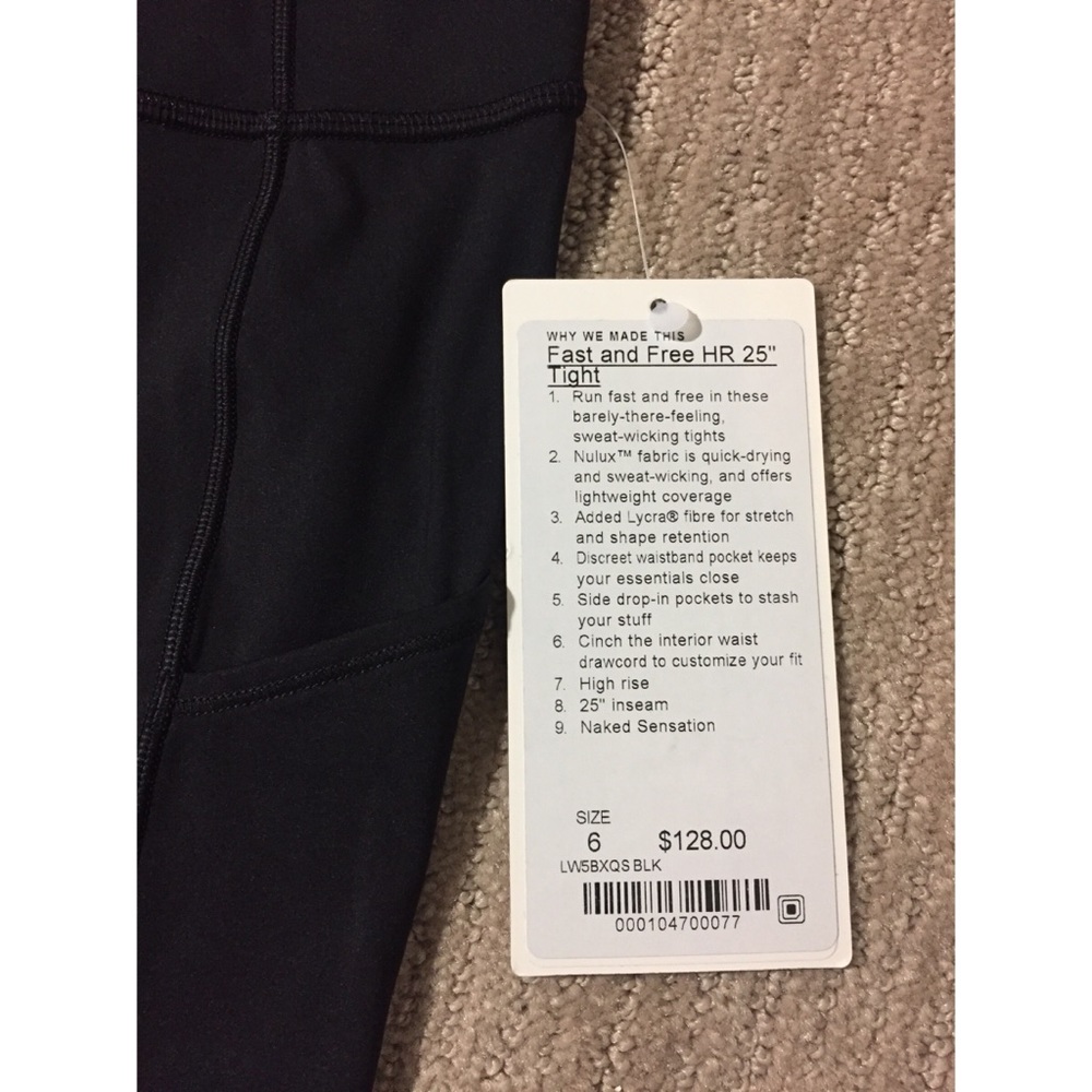 Lululemon Fast and Free Tight 25" Non-Reflective - Picture 7 of 8